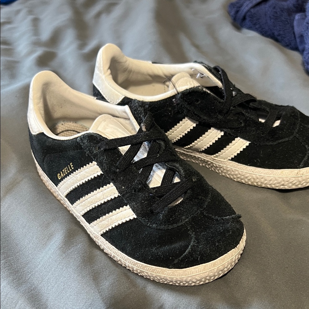 Adidas Kids Gazelle Black and White Sneakers